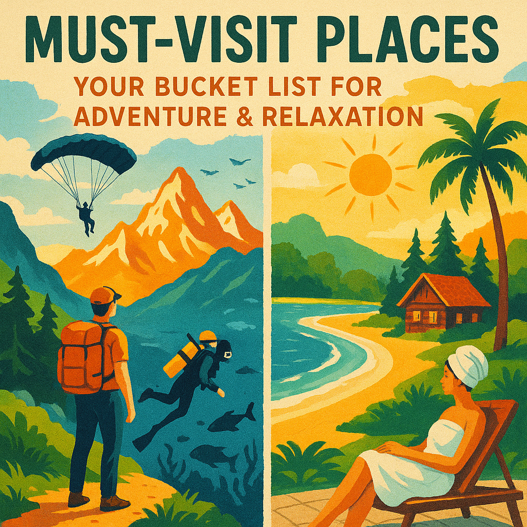 Must-Visit Places: Your Bucket List for Adventure & Relaxation