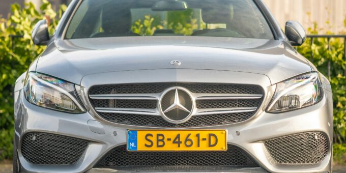 The Electric Mercedes C-Class: A Bold New Look with a Jumbo Grille